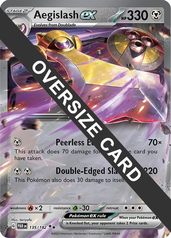 Aegislash ex 135  - Holofoil Jumbo Cards - Double Rare