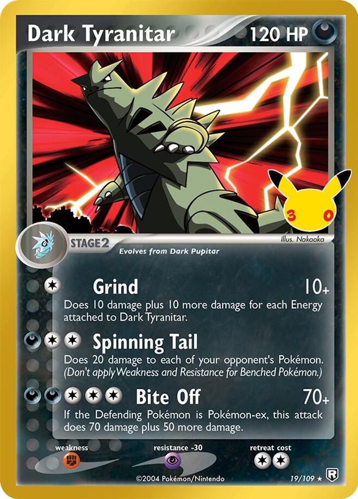 Dark Tyranitar 019  - Holofoil ME 30th Celebration Classic Collection - Classic Collection