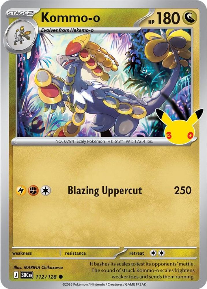 Kommo-o 112  - Holofoil ME 30th Celebration - null
