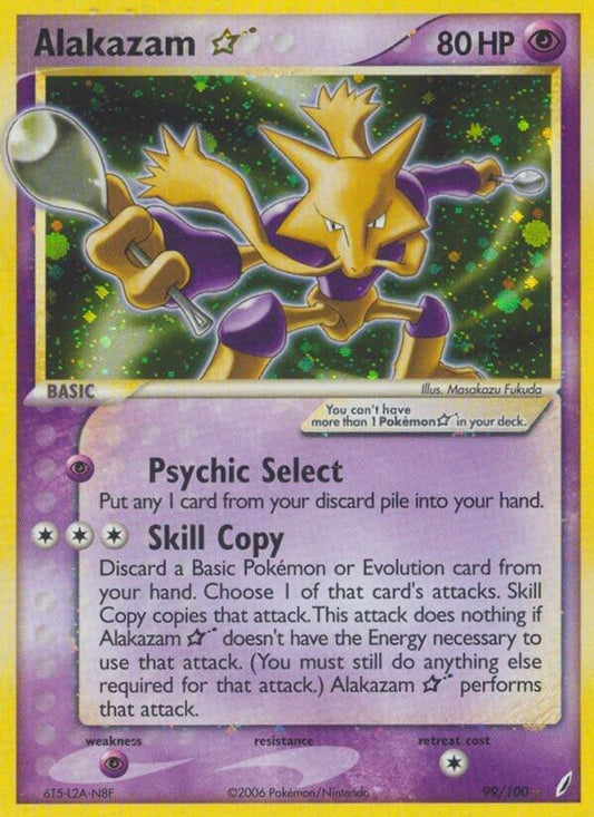 Alakazam Star/100  - Holofoil Crystal Guardians - Ultra Rare