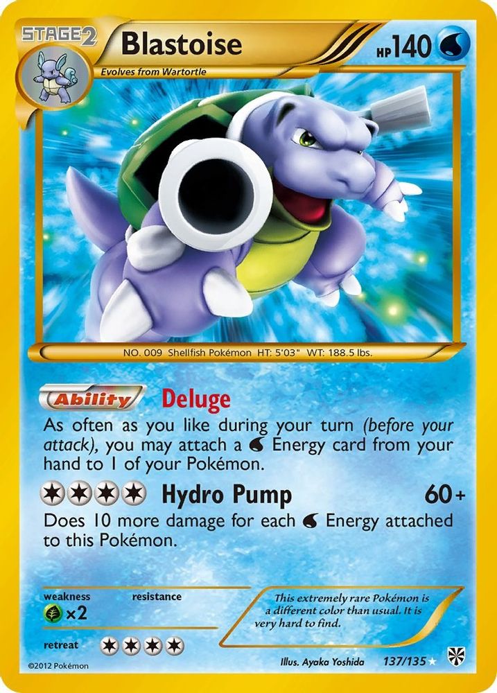 Blastoise  - Holofoil Plasma Storm - Secret Rare