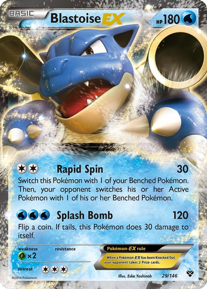 Blastoise EX 029  - Holofoil XY Base Set - Ultra Rare