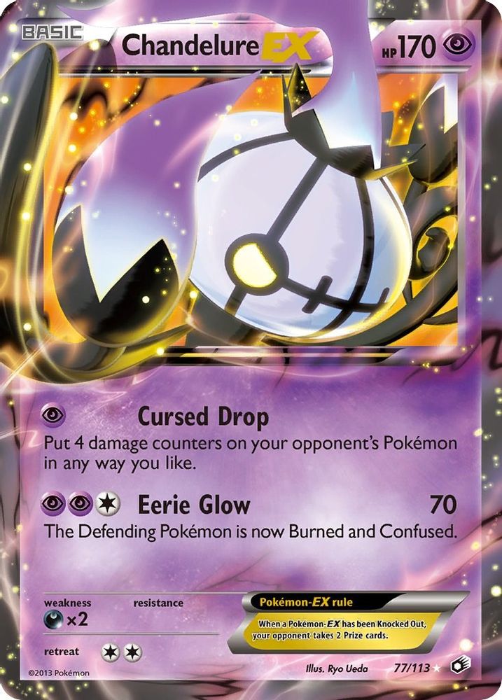 Chandelure EX  - Holofoil Legendary Treasures - Ultra Rare