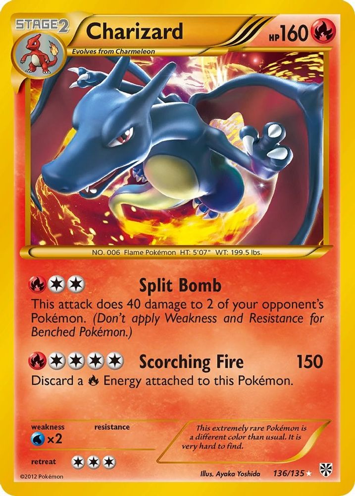 Charizard  - Holofoil Plasma Storm - Secret Rare
