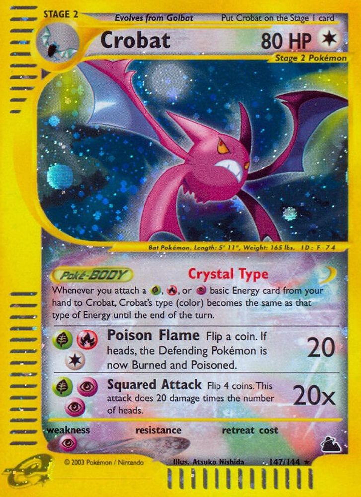 Crobat (147)  - Holofoil Skyridge - Secret Rare