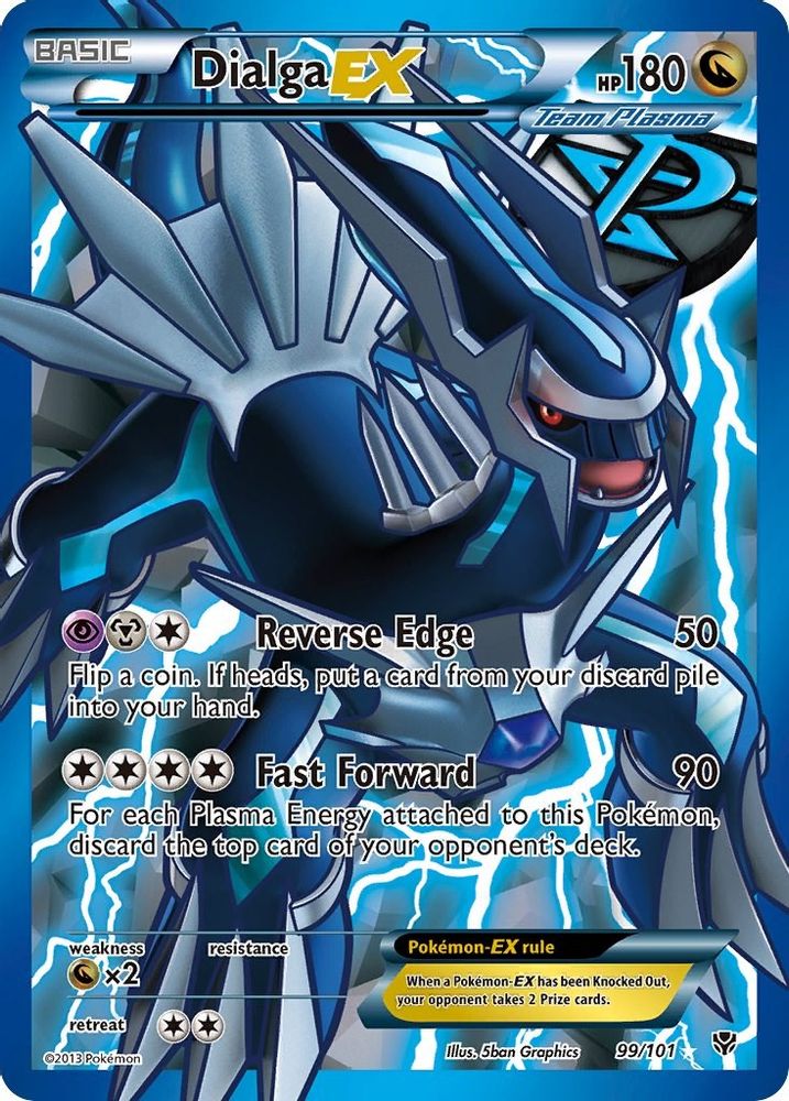 Dialga EX (Team Plasma) (99 Full Art)  - Holofoil Plasma Blast - Ultra Rare
