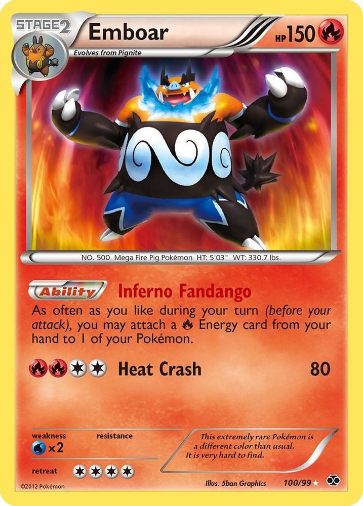 Emboar  - Holofoil Next Destinies - Secret Rare