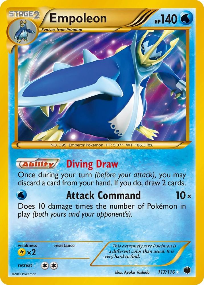Empoleon (117 Secret Rare)  - Holofoil Plasma Freeze - Secret Rare