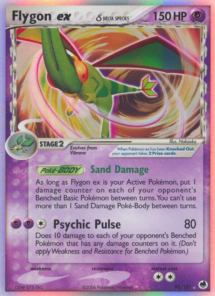 Flygon ex (Delta Species)  - Holofoil Dragon Frontiers - Ultra Rare