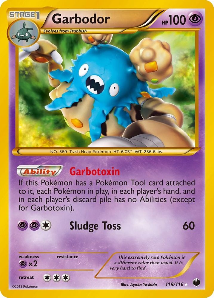 Garbodor (119 Secret Rare)  - Holofoil Plasma Freeze - Secret Rare