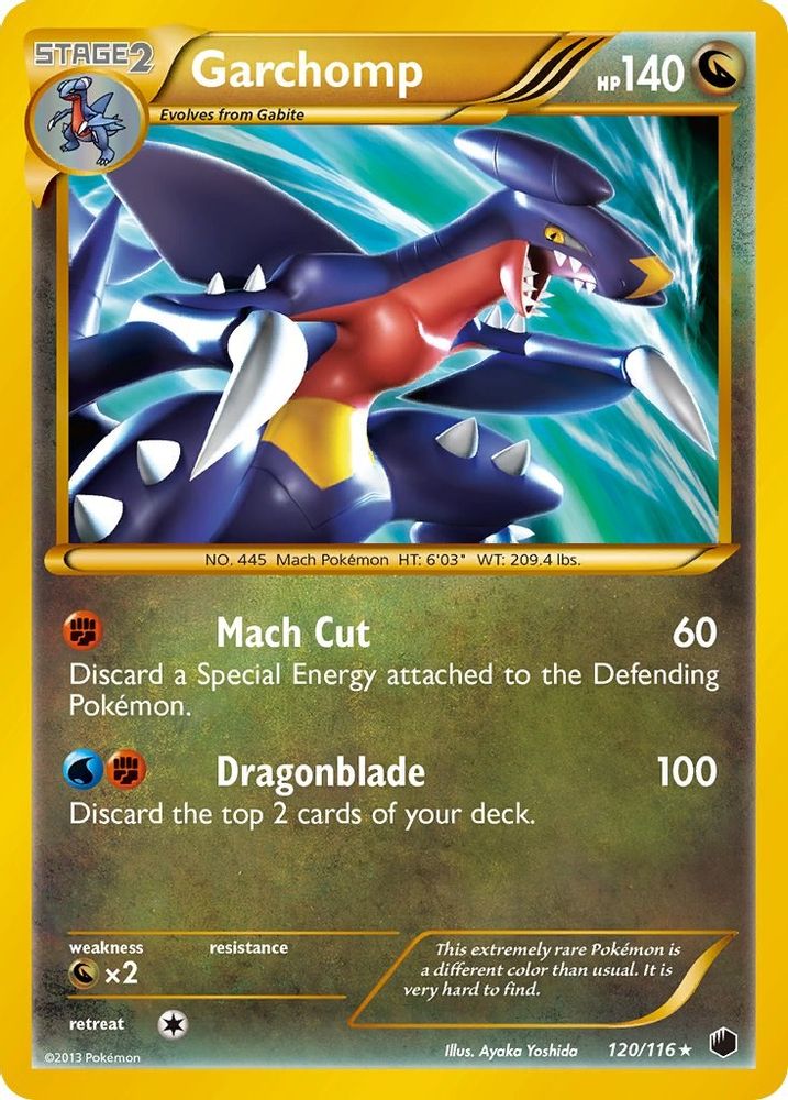 Garchomp (120 Secret Rare)  - Holofoil Plasma Freeze - Secret Rare