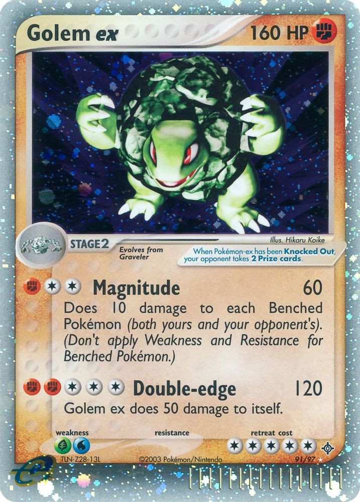 Golem ex  - Holofoil Dragon - Ultra Rare