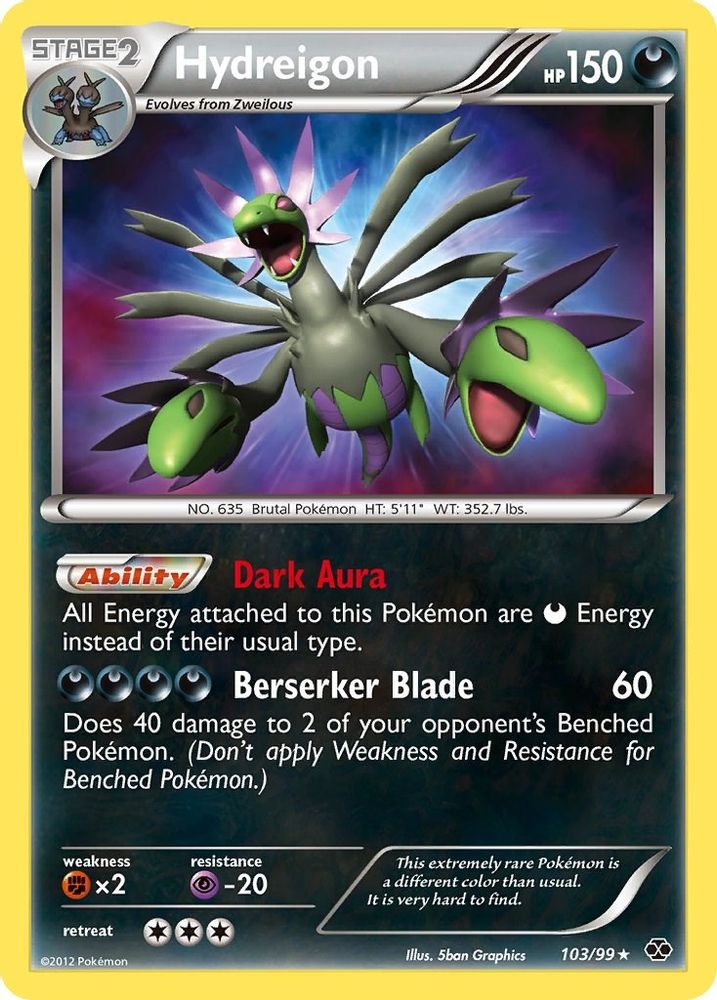 Hydreigon  - Holofoil Next Destinies - Secret Rare