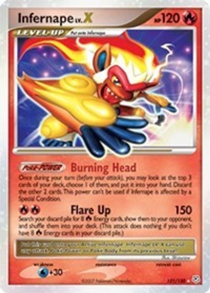 Infernape LV.X  - Holofoil Diamond and Pearl - Ultra Rare