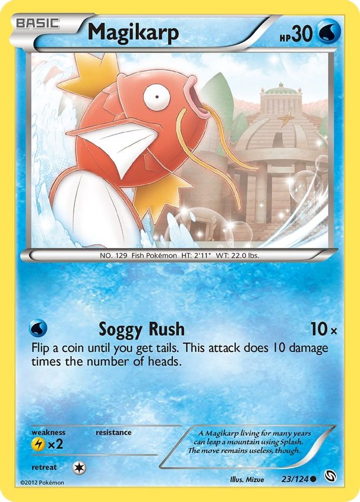 Magikarp 023  - Reverse Holofoil Dragons Exalted - Common
