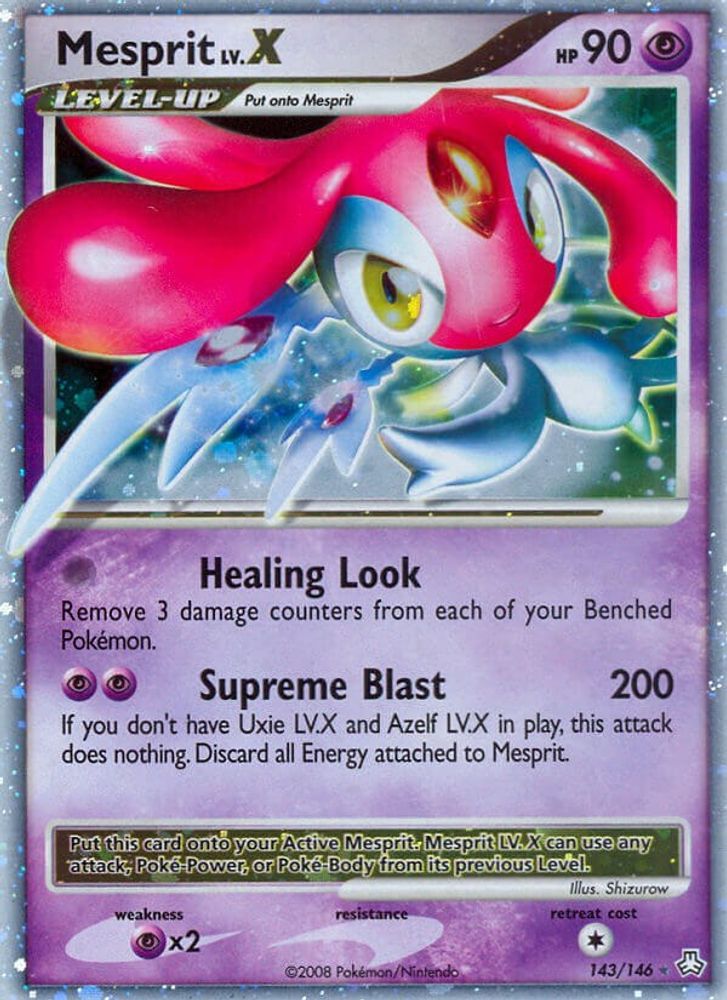 Mesprit LV.X  - Holofoil Legends Awakened - Ultra Rare