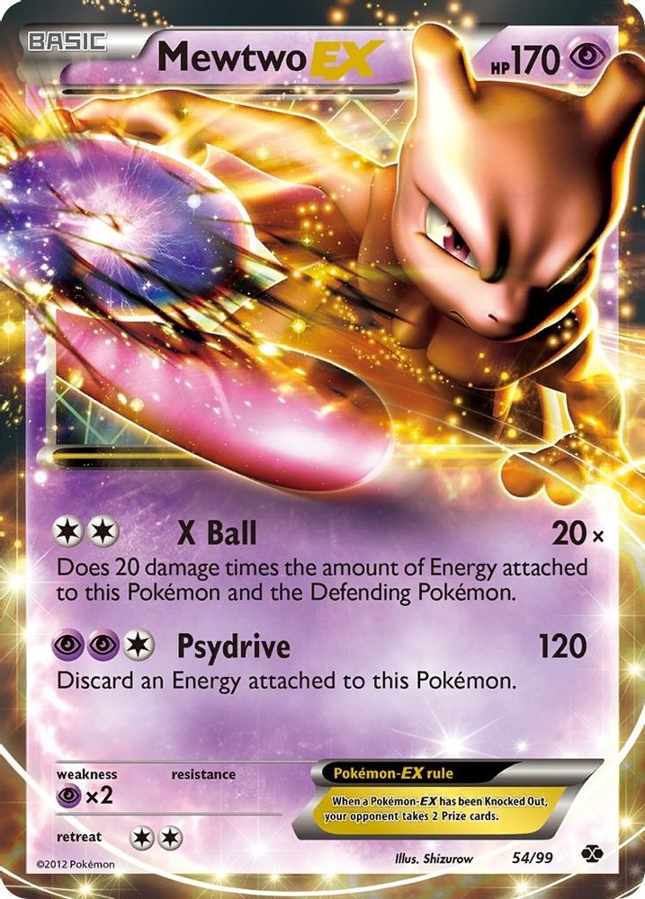 Mewtwo EX 054  - Holofoil Next Destinies - Ultra Rare