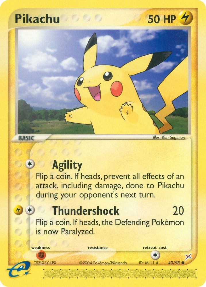 Pikachu 043/95  Team Magma vs Team Aqua - Common