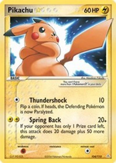 Pikachu Star - Holofoil Holon Phantoms - Ultra Rare