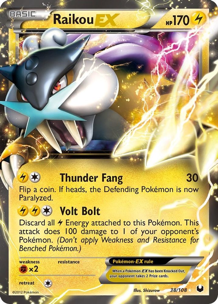 Raikou EX  - Holofoil Dark Explorers - Ultra Rare