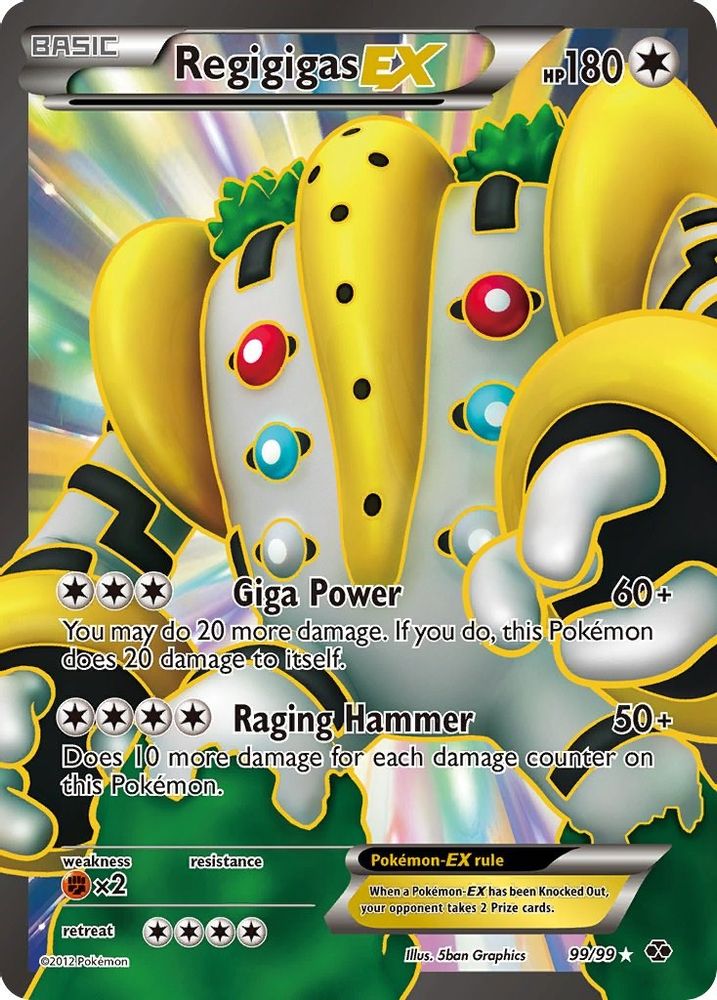 Regigigas EX (99 Full Art)  - Holofoil Next Destinies - Ultra Rare