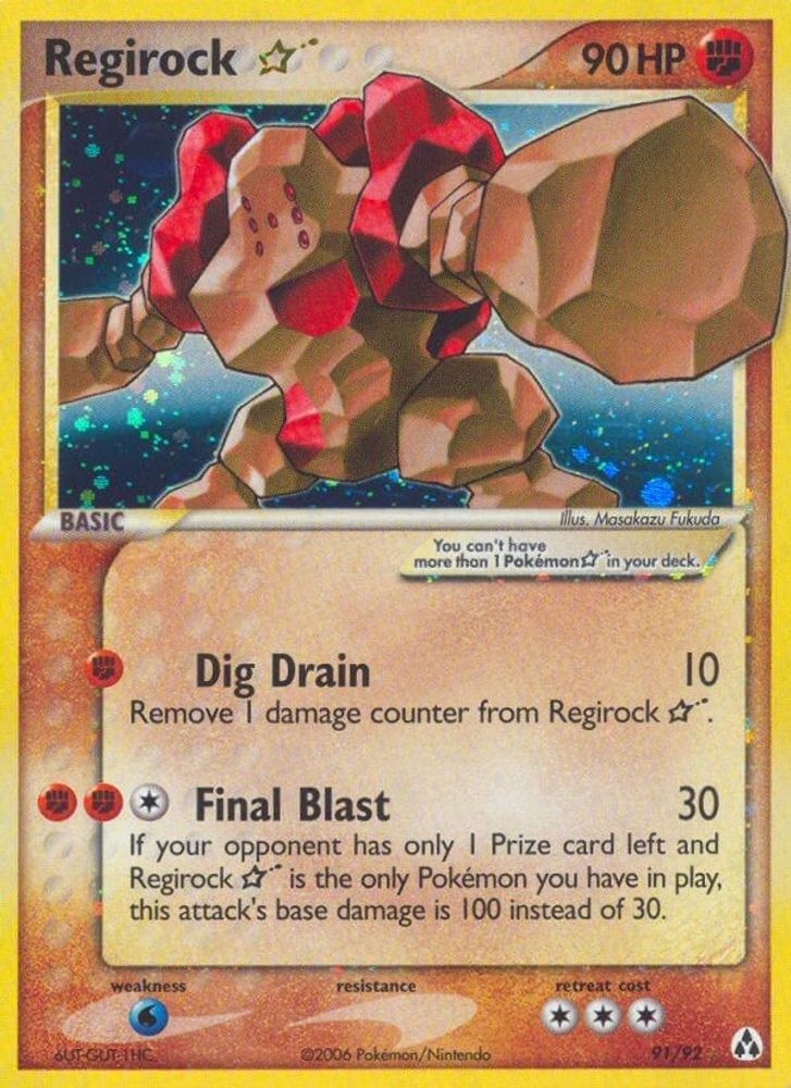 Regirock Star  - Holofoil Legend Maker - Ultra Rare