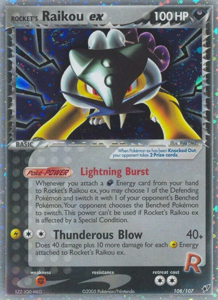 Rocket's Raikou ex  Deoxys - Secret Rare