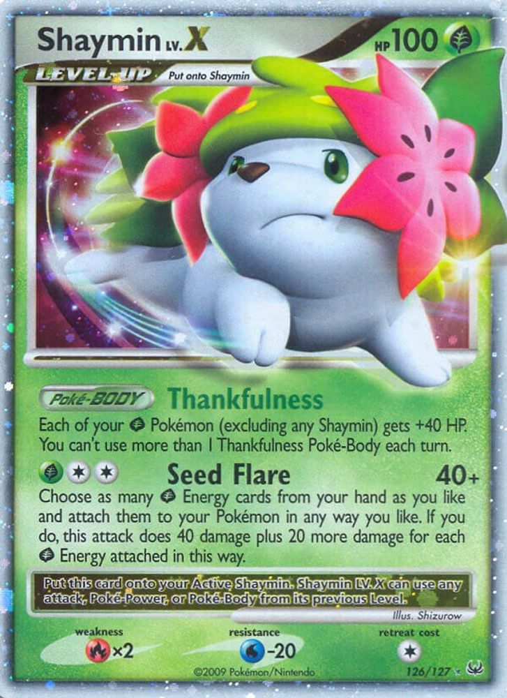 Shaymin Lv.X (Land Forme)  - Holofoil Platinum - Ultra Rare