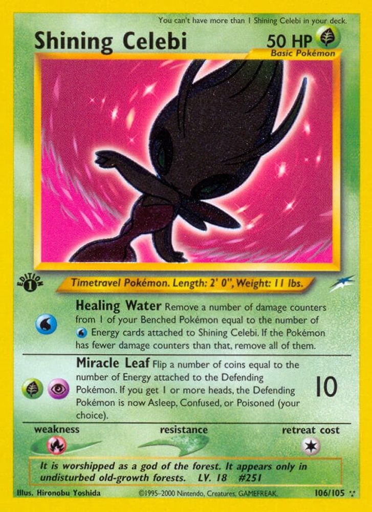 Shining Celebi  - Unlimited Holofoil Neo Destiny - Secret Rare