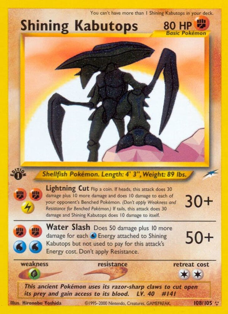 Shining Kabutops  - Unlimited Holofoil Neo Destiny - Secret Rare