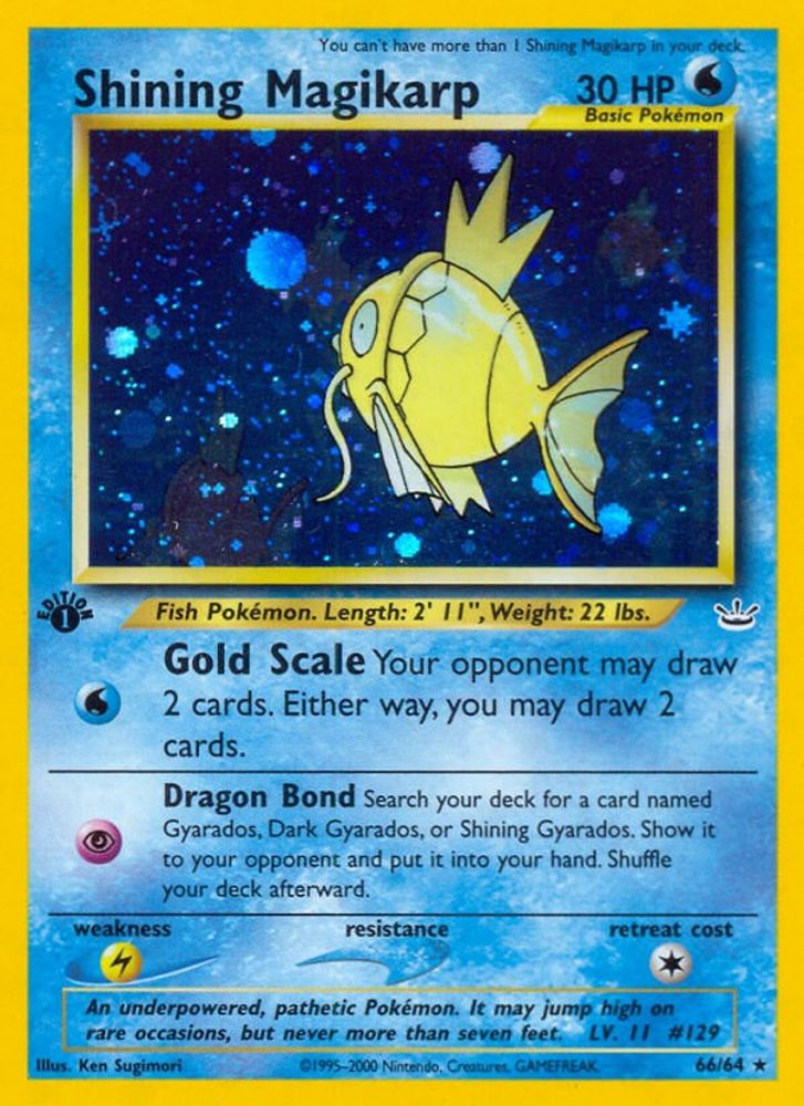 Shining Magikarp  - Unlimited Holofoil Neo Revelation - Secret Rare