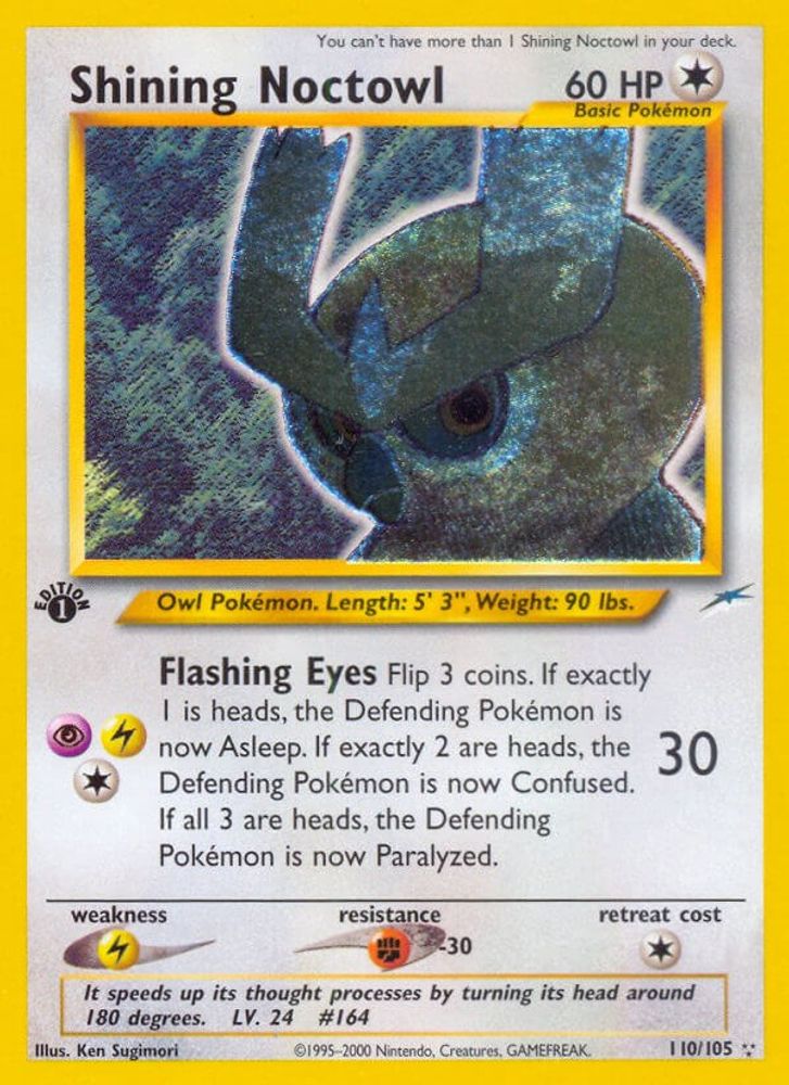 Shining Noctowl  - 1st Edition Holofoil Neo Destiny - Secret Rare
