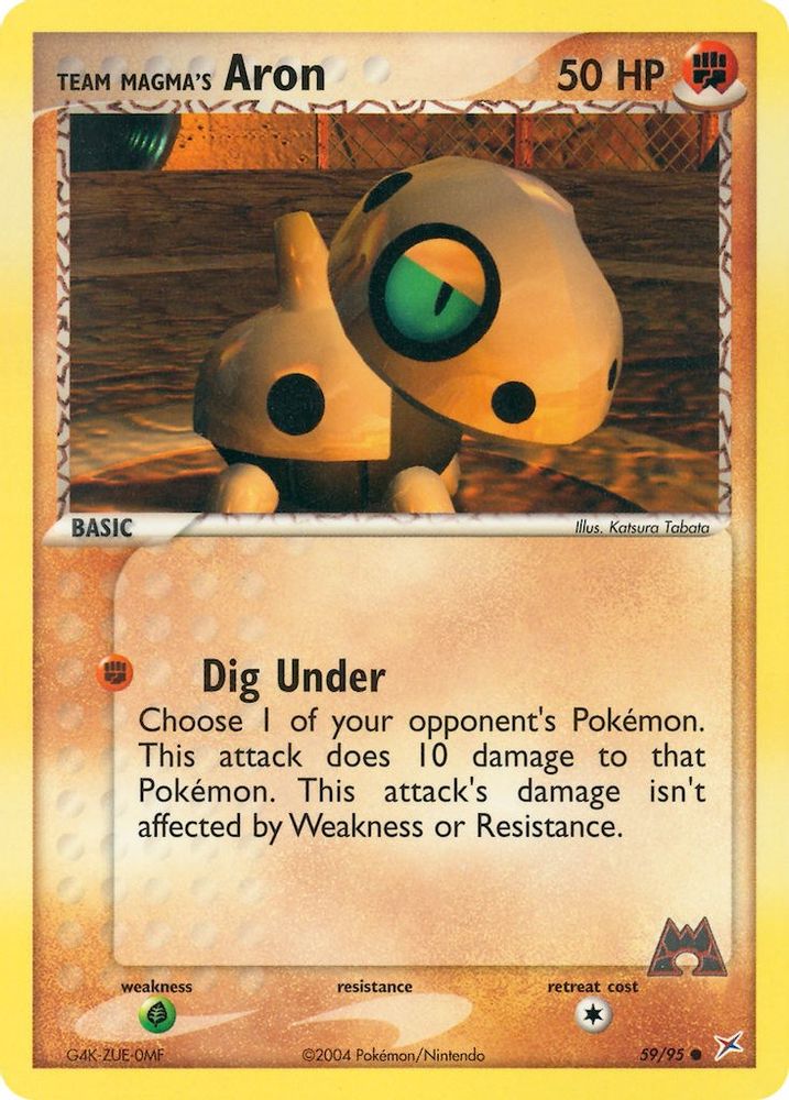 Team Magma's Aron - 59/95/95  Team Magma vs Team Aqua - Common