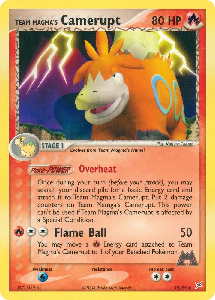 Team Magma's Camerupt  Team Magma vs Team Aqua - Rare