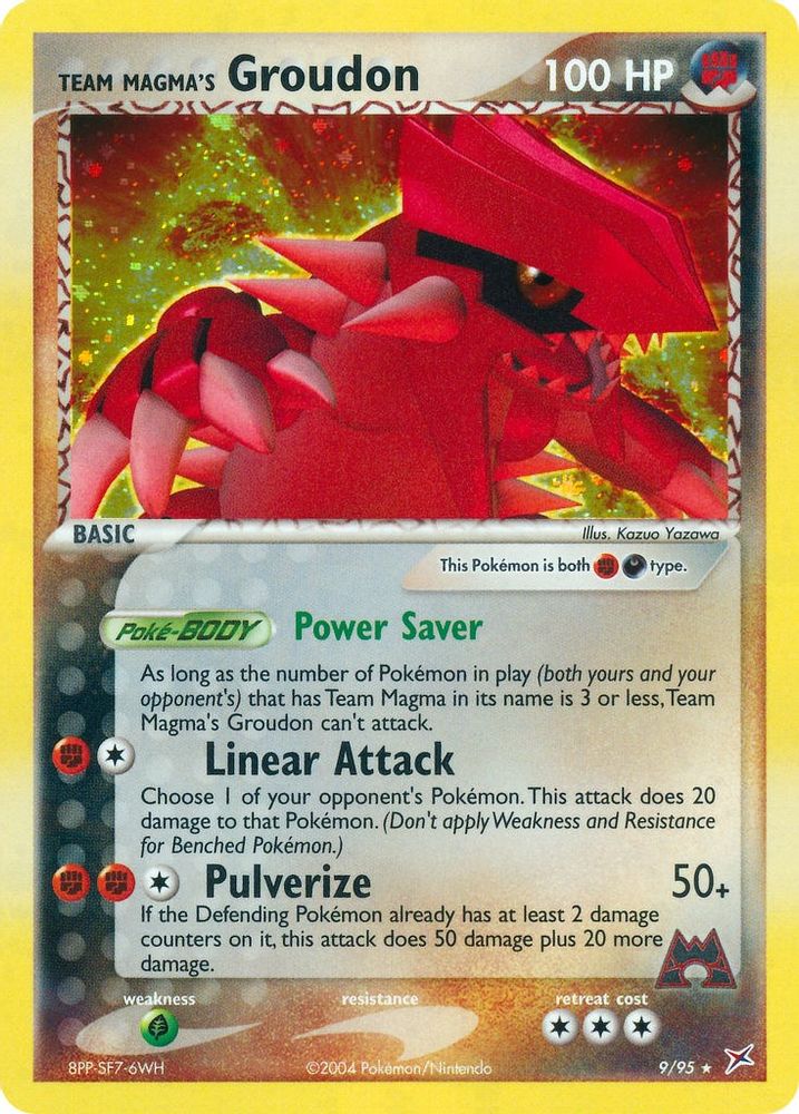 Team Magma's Groudon  - Reverse Holofoil Team Magma vs Team Aqua - Holo Rare