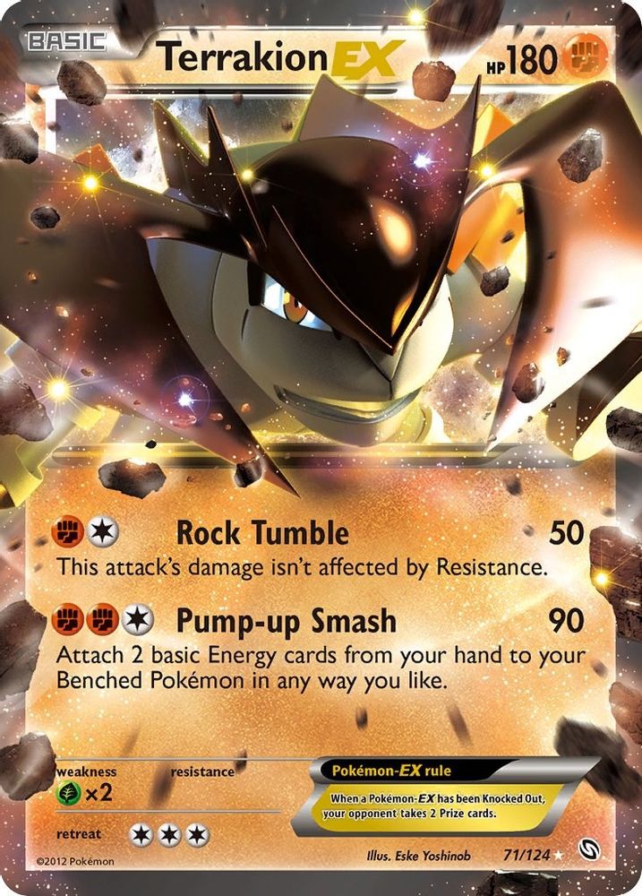 Terrakion EX  - Holofoil Dragons Exalted - Ultra Rare