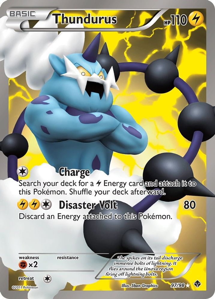Thundurus (97 Full Art) (97 Full Art) 097  - Holofoil Emerging Powers - Ultra Rare