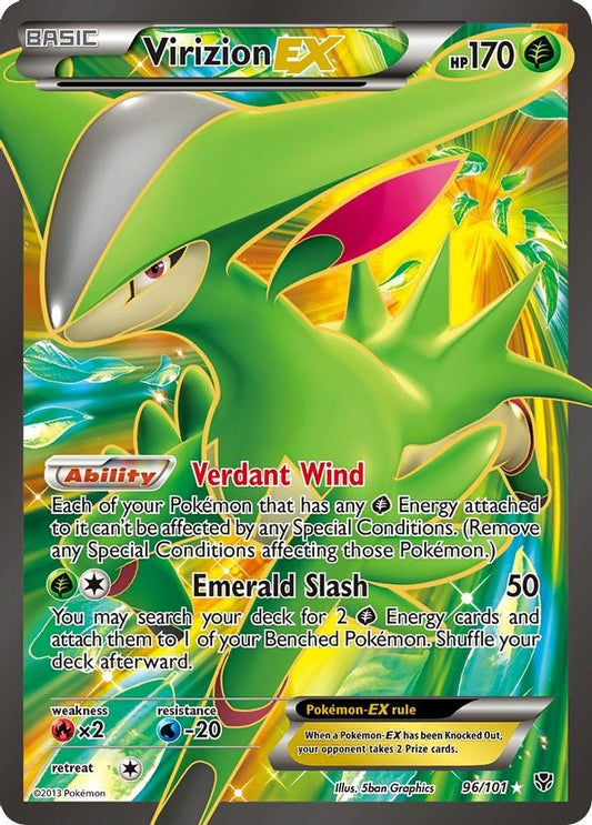 Virizion EX (Full Art)  - Holofoil Plasma Blast - Ultra Rare