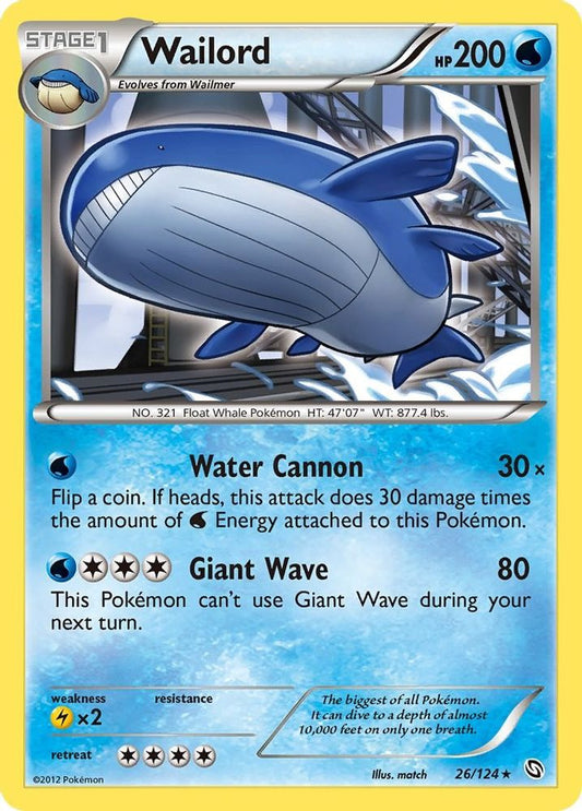 Wailord  - Reverse Holofoil Dragons Exalted - Holo Rare