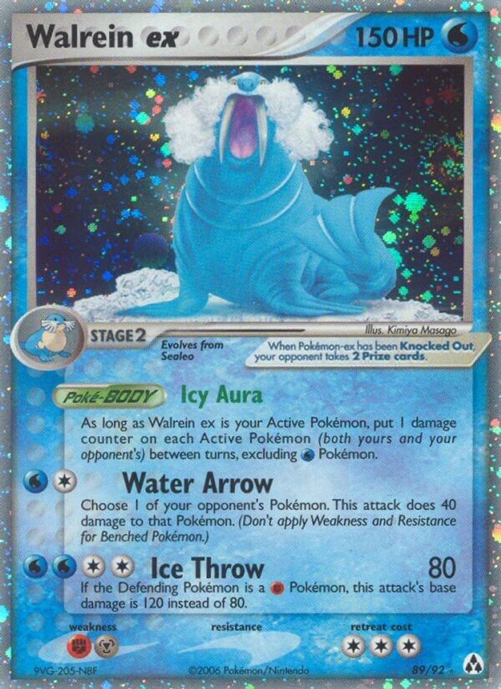 Walrein ex  - Holofoil Legend Maker - Ultra Rare