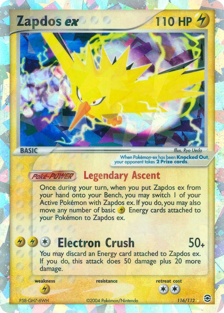 Zapdos ex  - Holofoil FireRed & LeafGreen - Secret Rare