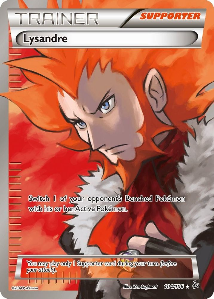 Lysandre (104 Full Art) (104 Full Art) 104  - Holofoil XY  Flashfire - Ultra Rare