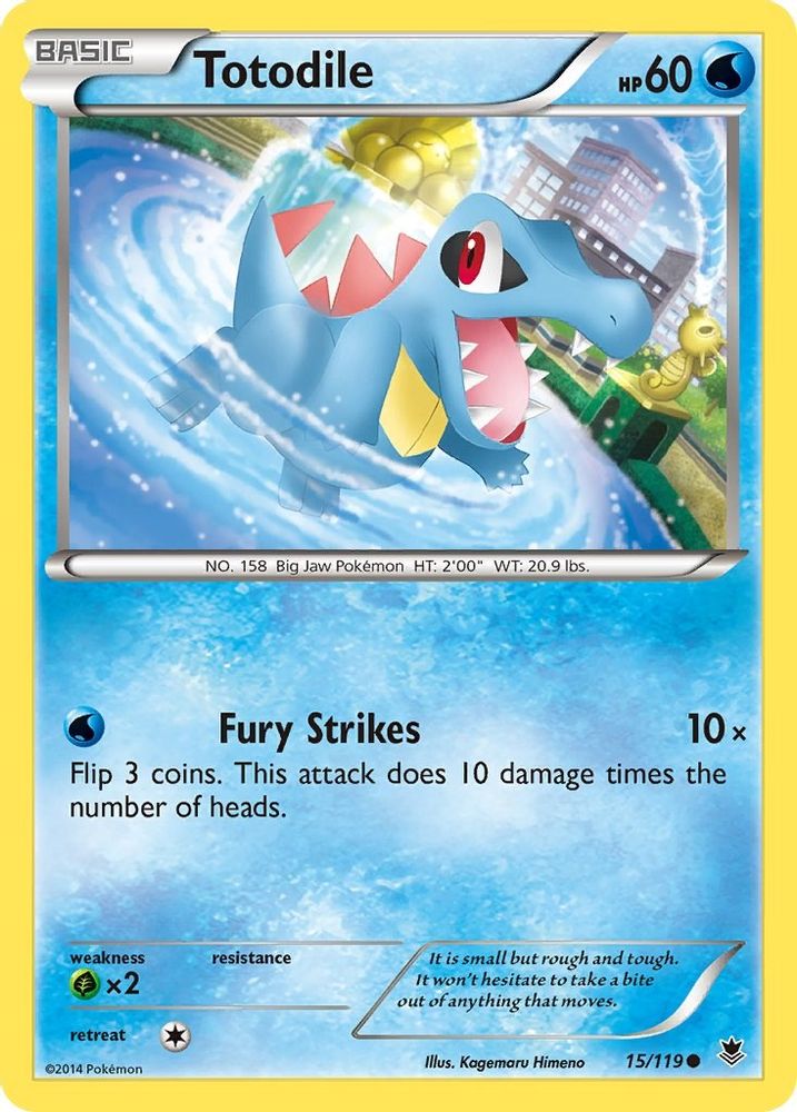 Totodile 015  XY  Phantom Forces - Common