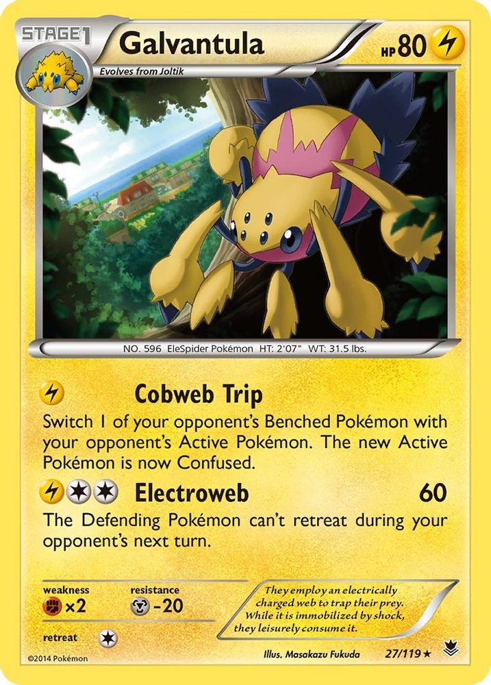 Galvantula  - Reverse Holofoil XY  Phantom Forces - Rare