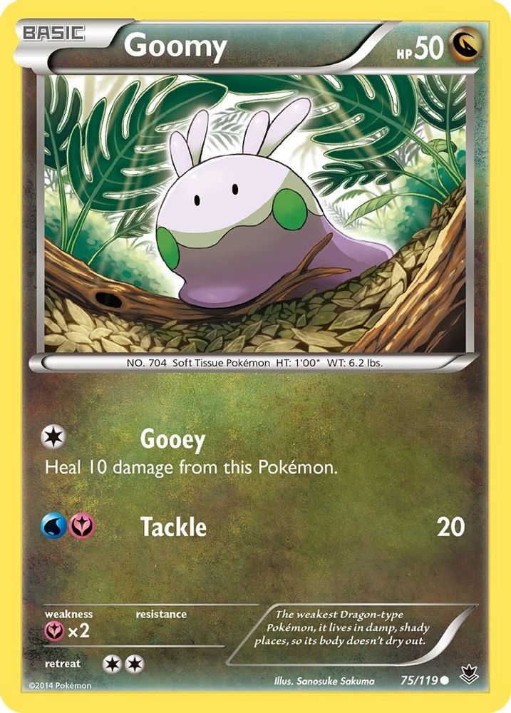 Goomy 075  - Reverse Holofoil XY  Phantom Forces - Common