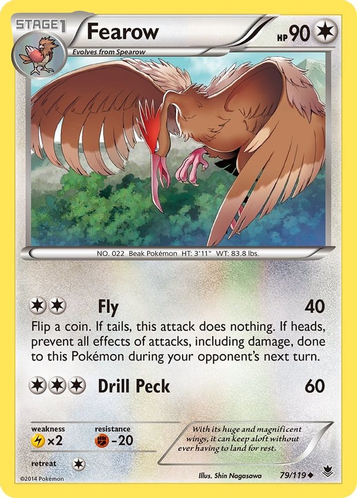 Fearow  XY  Phantom Forces - Uncommon