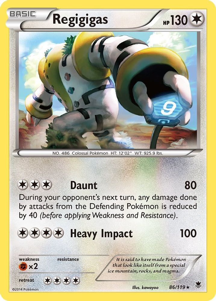 Regigigas  - Reverse Holofoil XY  Phantom Forces - Holo Rare