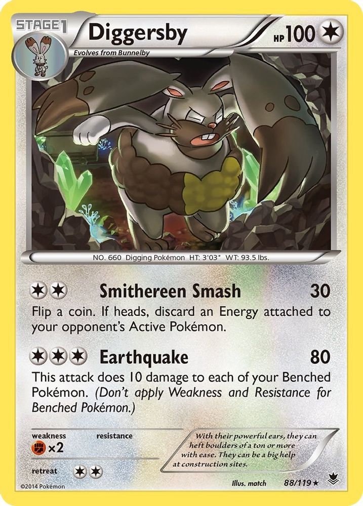 Diggersby  XY  Phantom Forces - Rare