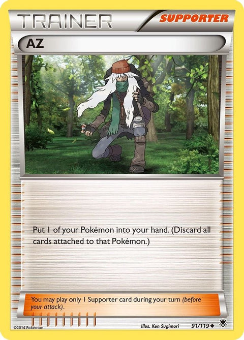 AZ 091  - Reverse Holofoil XY  Phantom Forces - Uncommon