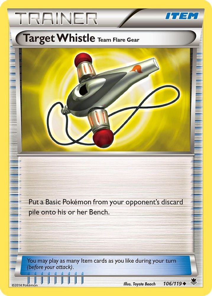 Target Whistle 106/119  XY  Phantom Forces - Uncommon